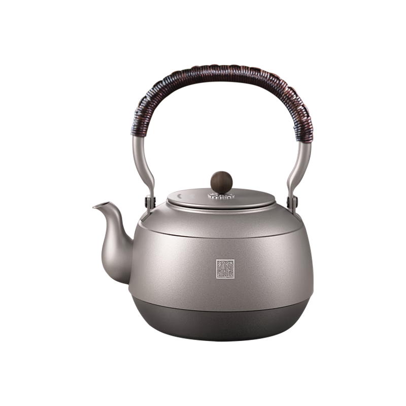 TILIVING（鈦立維）純鈦壺電陶爐煮茶器煮茶壺提梁壺茶具電茶爐圍爐煮茶家用燒水壺泡茶壺太安壺1.5L