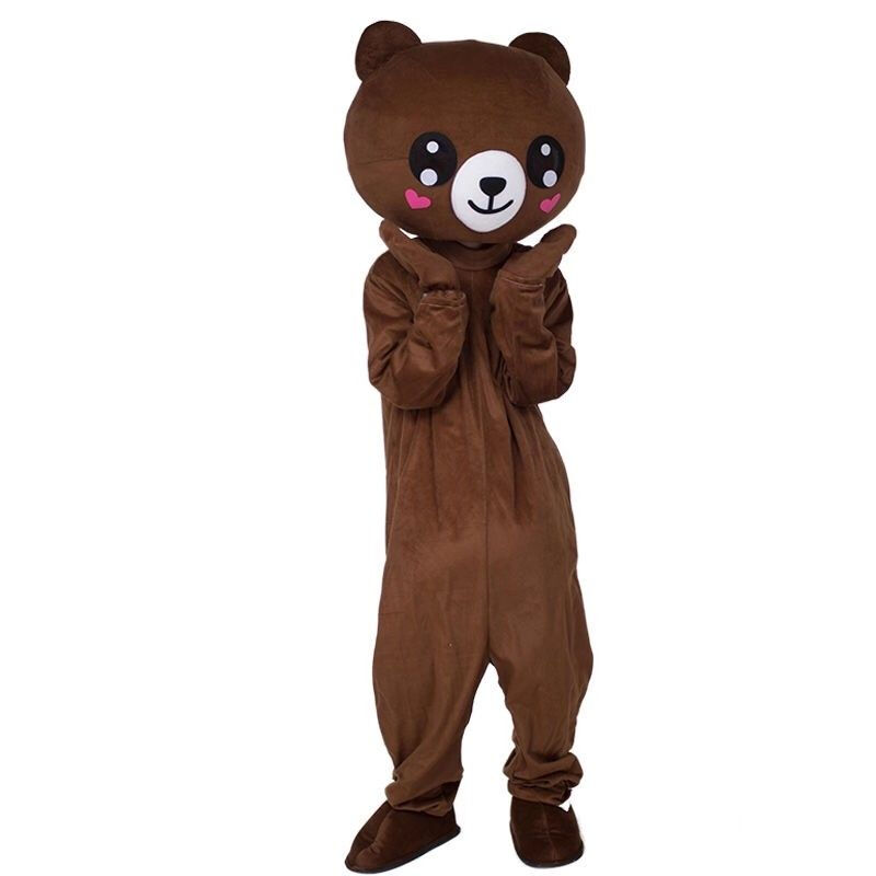 可狄网红熊人偶服装布朗熊卡通玩偶服熊行走发传单套装演出道具服