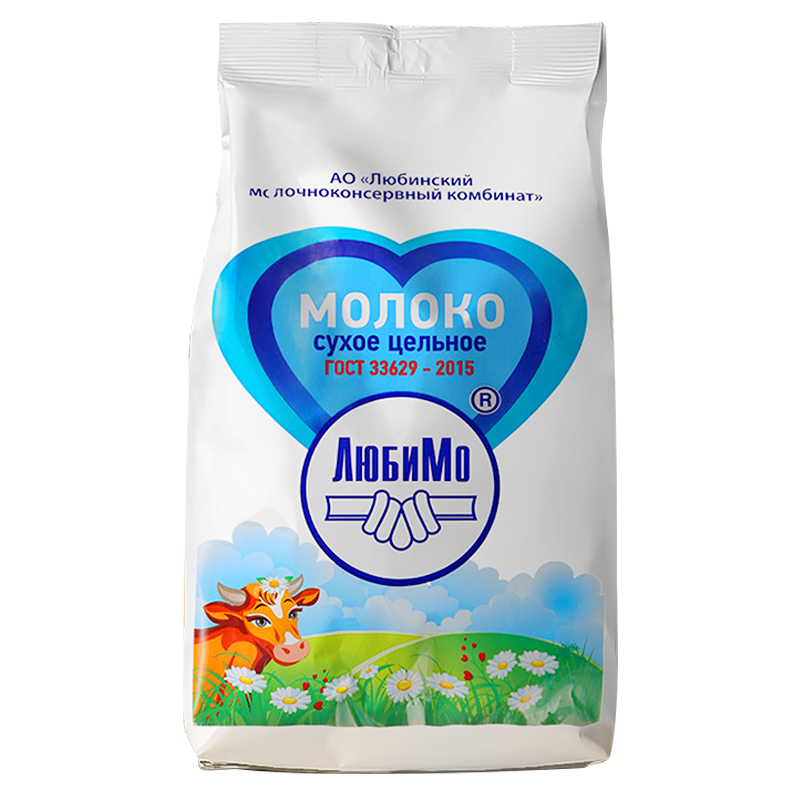 柳宾斯基奶粉 俄罗斯国家馆原装进口中老年成人奶粉生牛乳0添加高钙高蛋白 全脂奶粉500g/袋 500g*6袋
