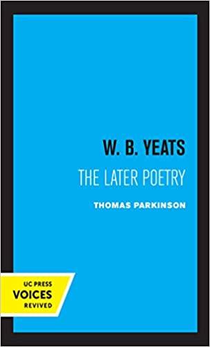 预订w. b. yeats: the later poetry