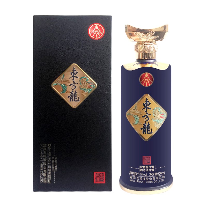 東方龍五粮浓香优势品牌东方龙/龙腾盛世 52%vol 500ml 1瓶