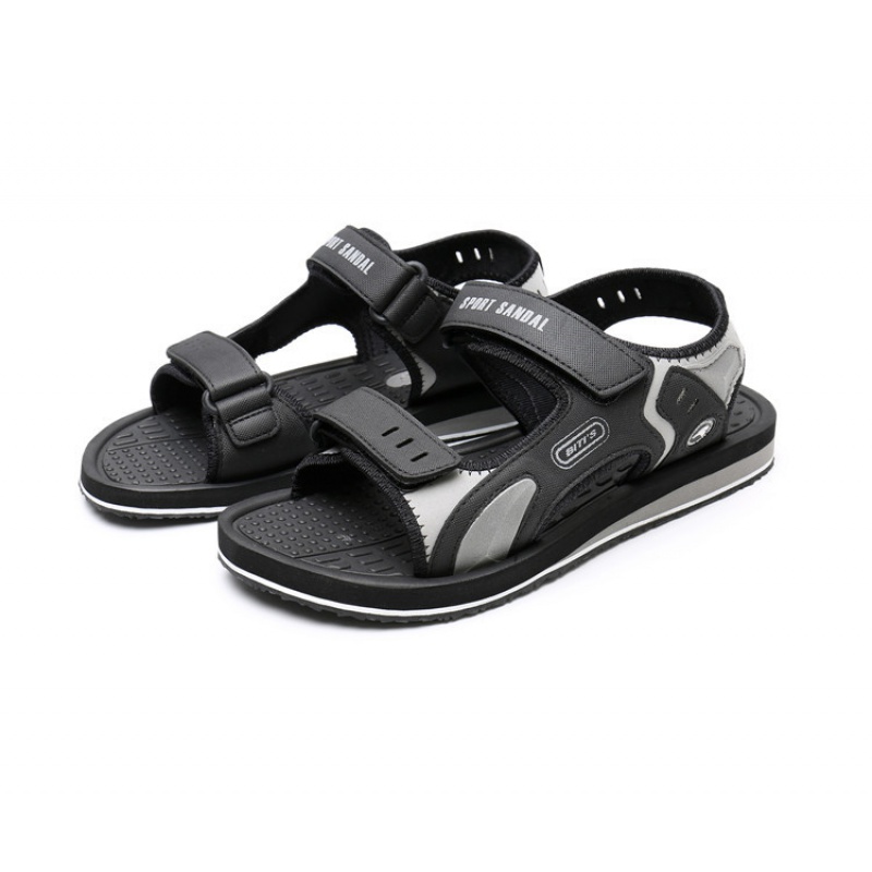 ke)越南平仙凉鞋男夏季橡胶防滑休闲户外运动平跟潮流韩版绑带沙滩鞋