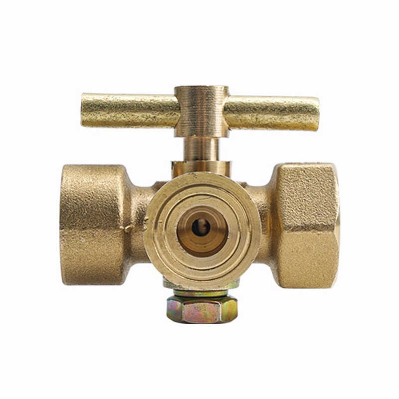 东誉达 三通旋塞阀dn15大体 铜高压加厚三通旋塞阀门考克带排气孔