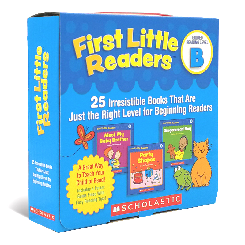 First Little Readers Level A B C D E&F 学乐Scholastic小读者英文原版分级阅读绘本有声读物级116本4-8岁儿童少儿英语 B 单盒