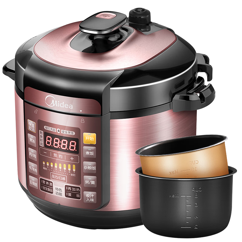 plus׹ģMideaܵѹҲ˫ øѹԤԼȻѹȫԶѹ緹 6˫ڵYL60Simple101 6L157.58Ԫȯ