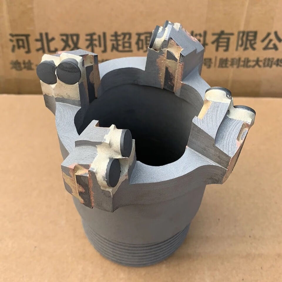 鹿色地质深孔/加强肋骨复合片钻头/扩孔取芯钻头内三外三肋骨扩孔钻井