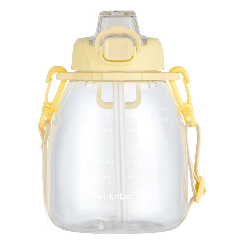 乐扣乐扣(lock&lock)乐扣乐扣水杯大容量塑料杯带吸管杯子网红大肚杯