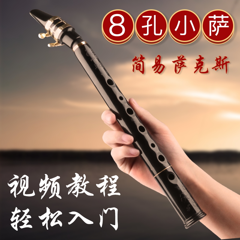 8孔小萨克斯管迷你萨克斯管乐器初学者入门直管简单易学乐器小型定制