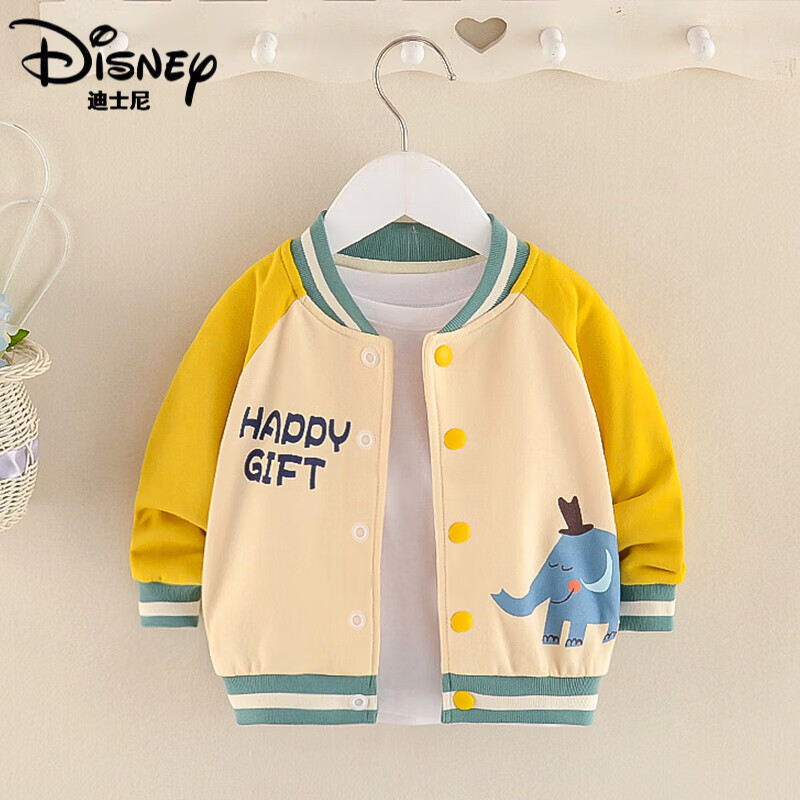迪士尼童装秋季上新适合1-6岁男宝宝外套春秋季2022新款儿童女孩薄