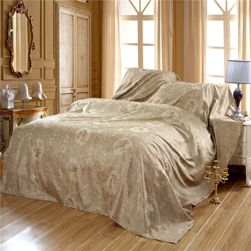 梦可佳防尘罩防尘布床盖在床上的布沙发防尘布宿舍防尘罩遮尘布防尘床罩 高贵典雅 3x2.4米盖1.8米床