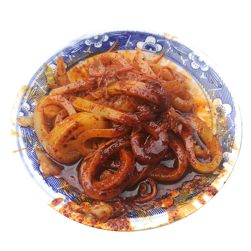 虎钢馋甘肃天水黄面皮呱呱特产小吃手工速食凉皮擀面皮凉粉然然带料包