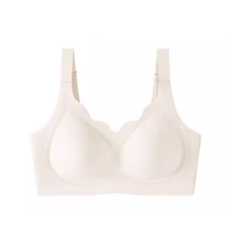 云朵杯云朵杯大胸显小胸内衣全罩杯显瘦防震收副 象牙白 m 70e-75bcd