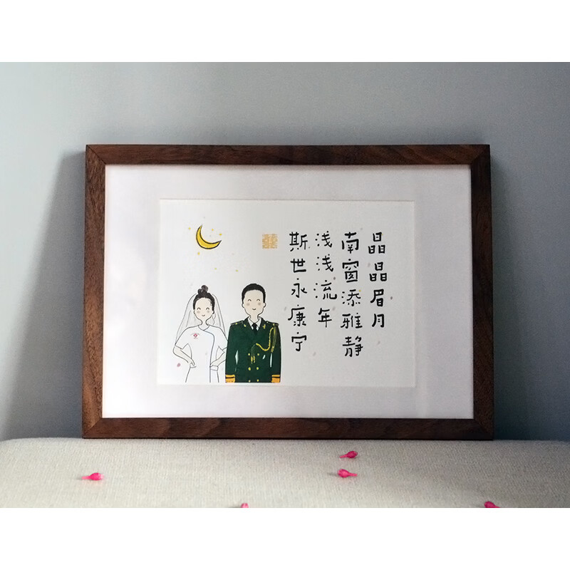 私人订制【文词短句】文案编写专属生日新婚礼物书法字画趣味古风
