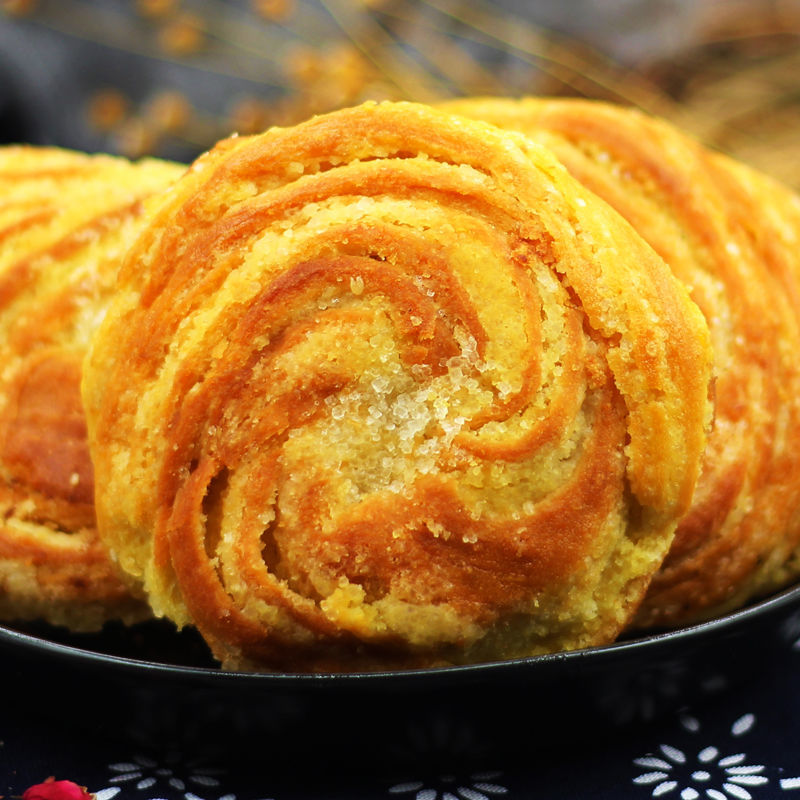 维霆山西内蒙特产 油旋焙子 纯手工胡麻油手撕油旋焙子早餐糕点 10个