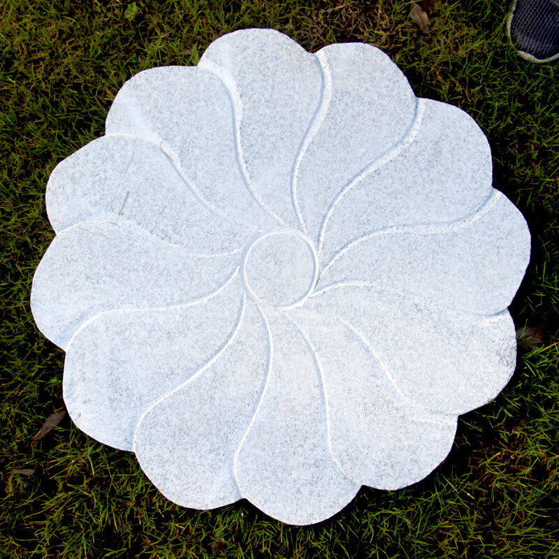 仁聚益庭院花岗岩踏步石脚踏圆形汀步石板花园垫脚铺路户外地砖草坪