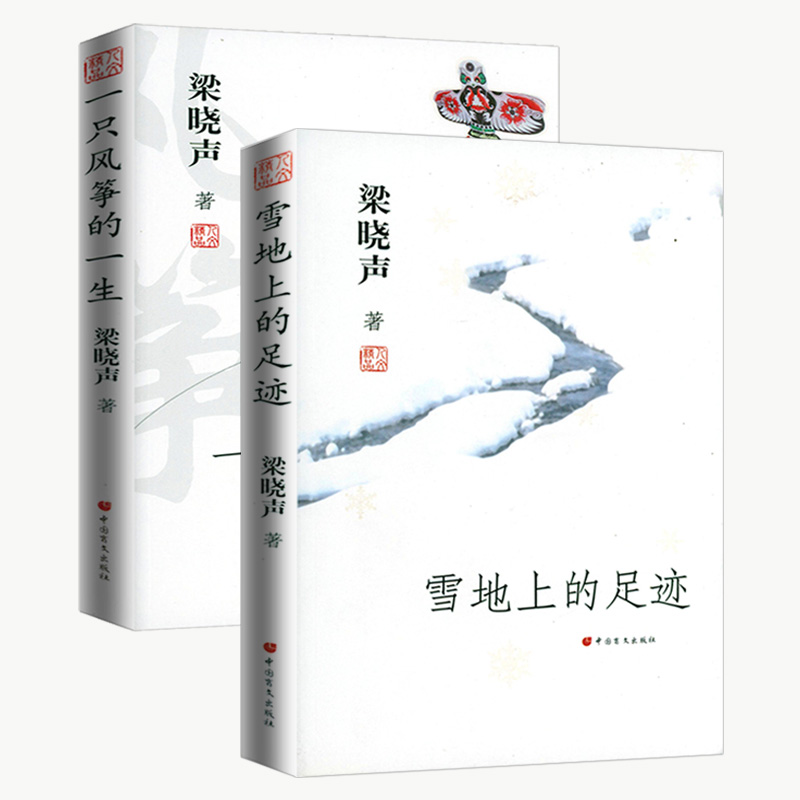 【正版】梁晓声作品一只风筝的一生+雪地上的足迹全两册另著有我和我的命人世间今夜有暴风雪觉醒重生等书籍