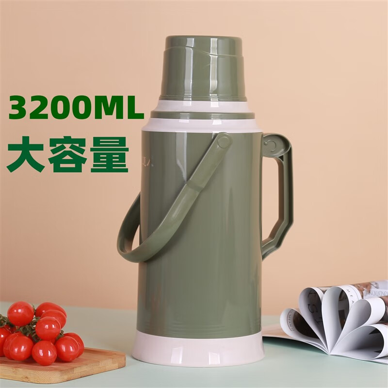 钢盾 热水瓶家用大容量保温暖瓶暖壶皮学生宿舍普通大号茶瓶塑料外壳