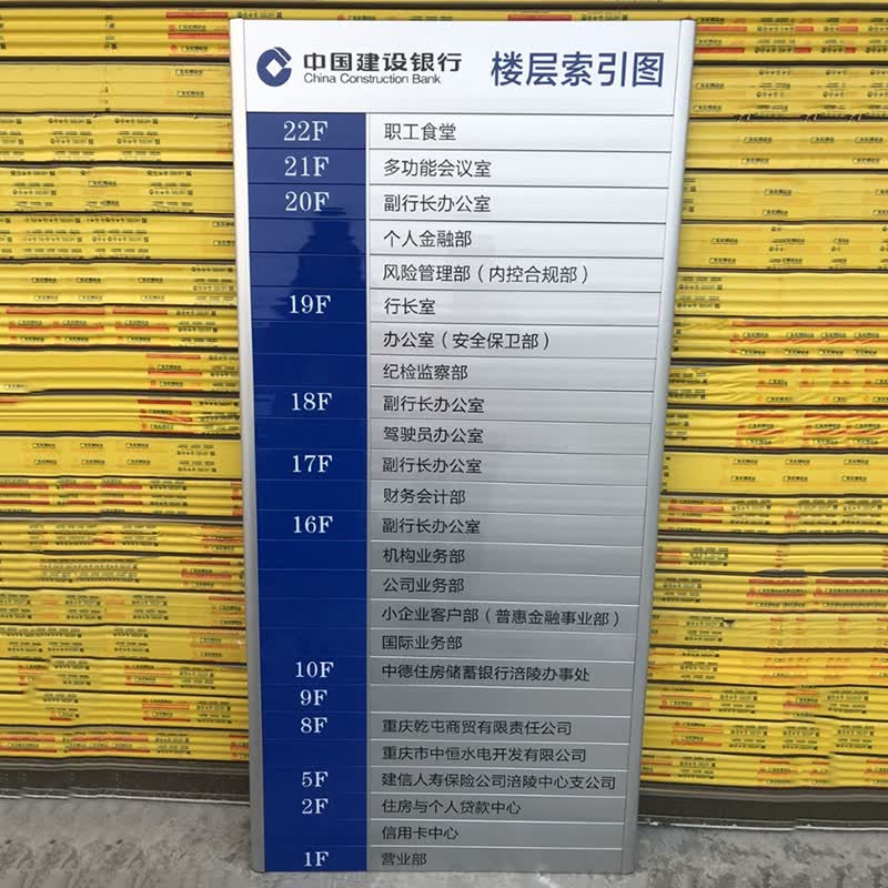 诗华庭铝合金楼层索引牌科室牌可更换去向牌指示牌导向牌标 识门牌