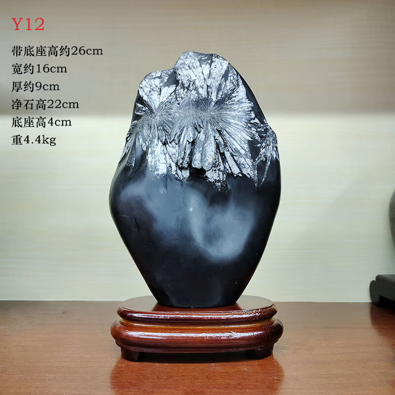 奇石浏阳菊花石观赏石原石化石摆件家居饰品底座客厅厂家直销 y12