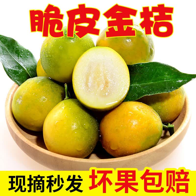 广西融安滑皮金桔大果脆蜜脆皮小金桔新鲜特产水果礼盒金橘桔子 5斤