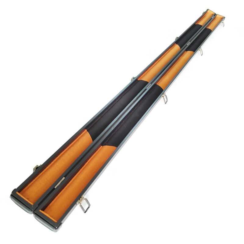 台球杆绒布3/4小头杆盒黑八桌球杆pu通杆子盒 奥秘3/4双节杆盒 长度1