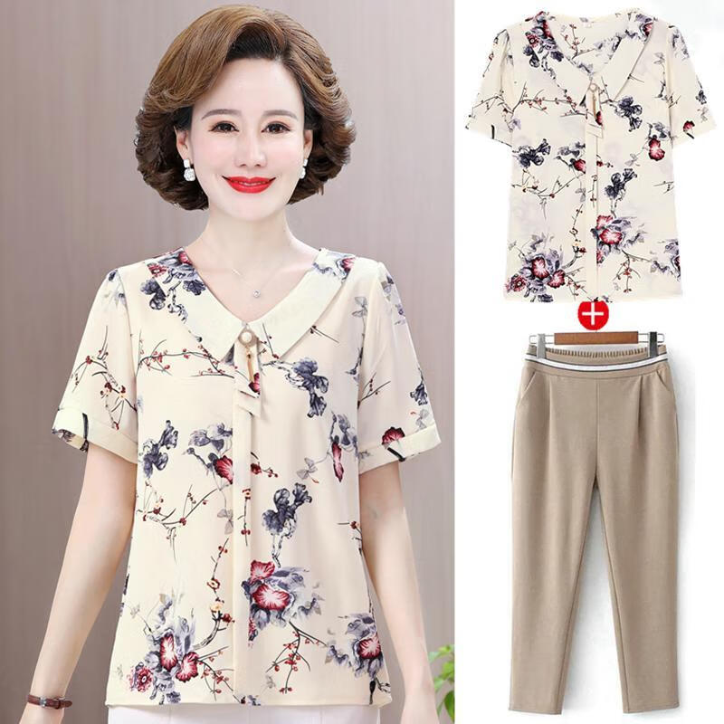 潮尊狐(chaozunhu)女士服装30到40岁妇女穿的套装中年妈妈中老年女