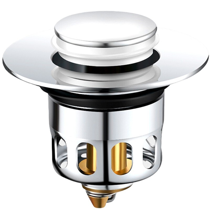 洗手池下水器弹跳芯洗 脸盆按压式弹跳下水器洗手盆通用配件 弹跳芯【适用口径34-40mm】 京东折扣/优惠券