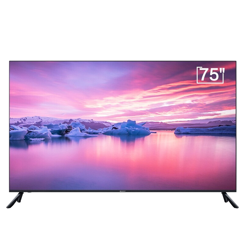 SHARP 夏普电视 4T-Z75B3CA 75英寸 4K超高清全面屏 2+32G内存 HDR10智能BT语音双线WIFI液晶平板电视机