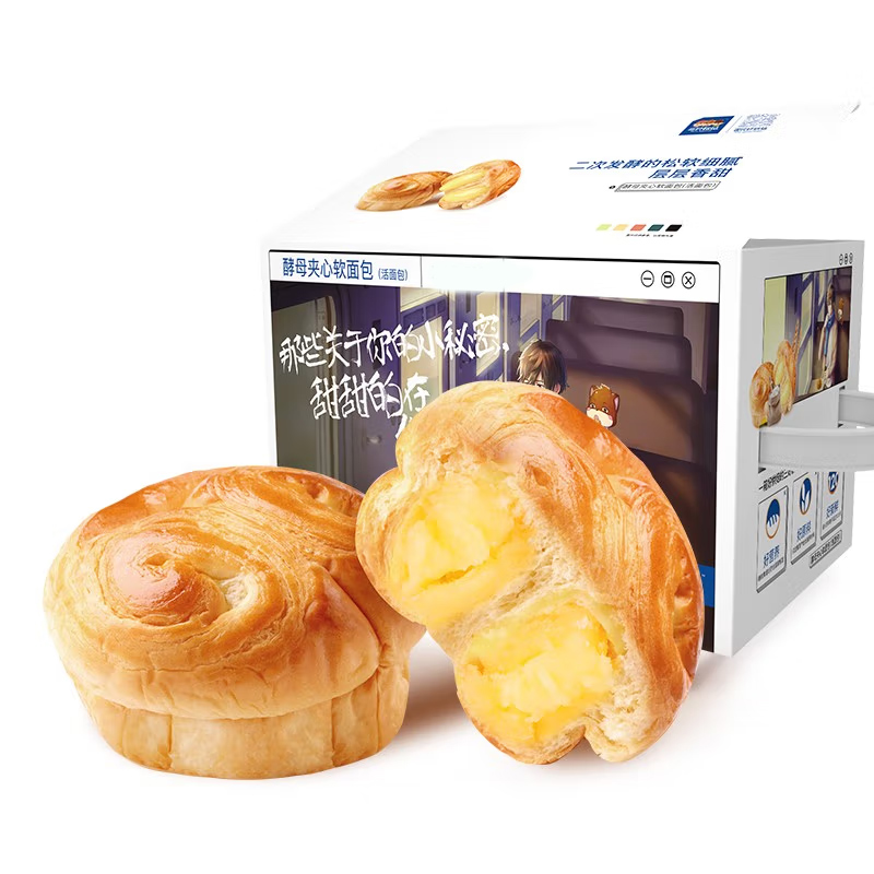 三只松鼠_ _酵母夹心软面包700g
