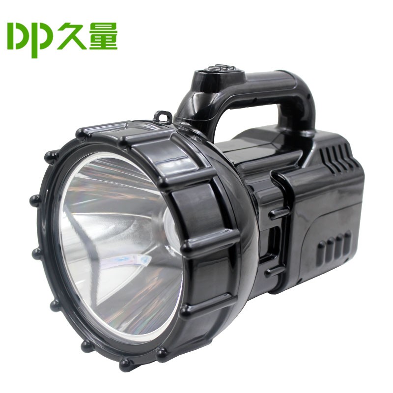 dp 久量 dp-7321 充电式大功率led探照灯 3600毫安 8w 黑色