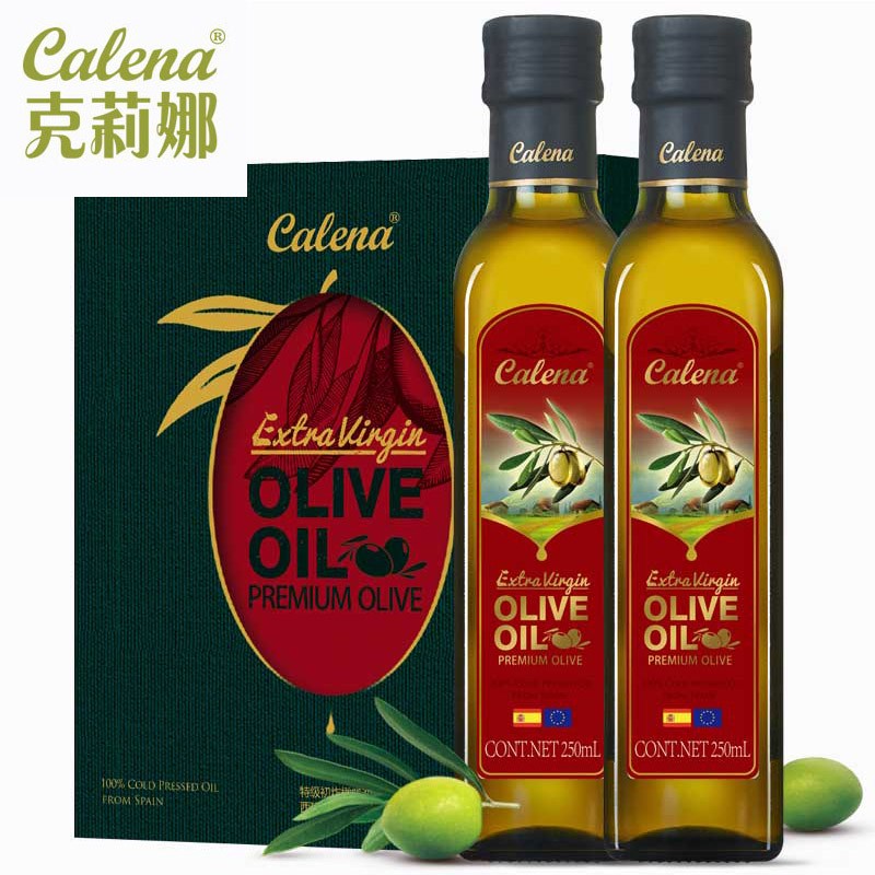 克莉娜 calena 特级初榨橄榄油 250ml*2瓶 礼盒