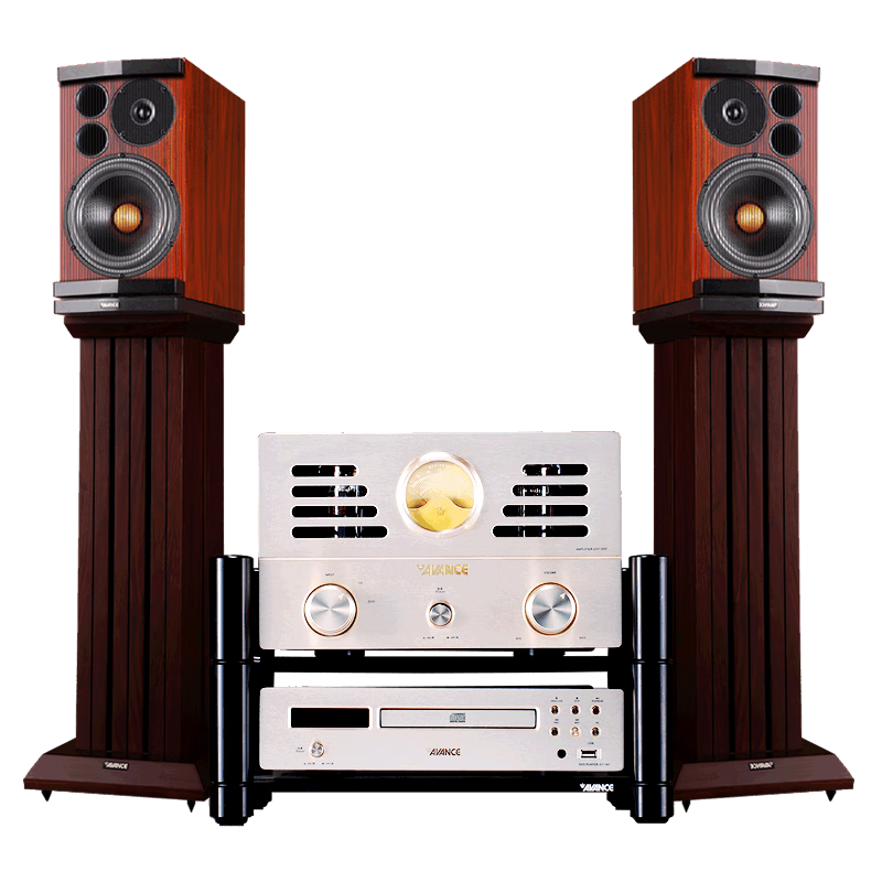 AVANCE丹麥皇冠 麥林12音箱HiFi音響原裝進口發(fā)燒高保真音箱CD機功放人聲家用套裝 品牌官方店鋪 麥林12配ADV180膽機碟機【含腳架】