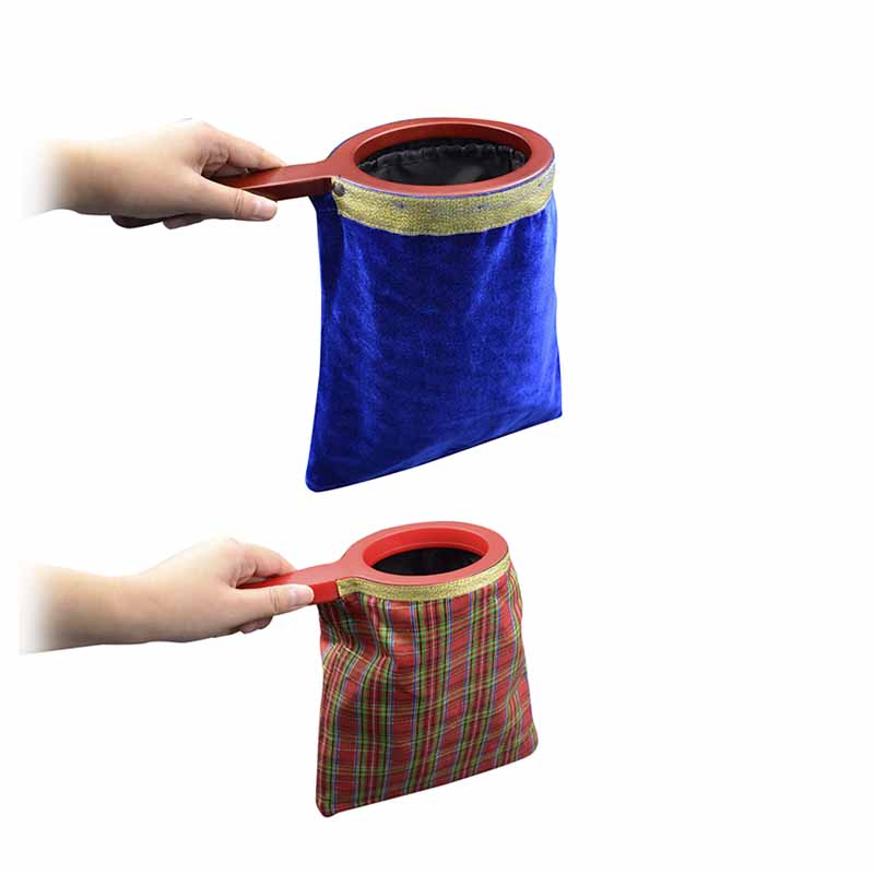 魔术道具魔法玩具创意创新礼物礼物舞台亲子互动 大号木质手柄乾坤袋