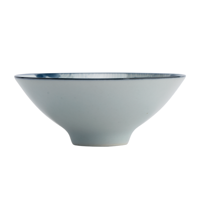 南山先生 手繪芙蓉茶杯青花品茗杯陶瓷茶具日式手工個人杯單杯主人杯 手繪芙蓉【斗笠杯-45ml】