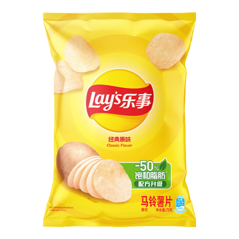 乐事（Lay's） 薯片休闲零食膨化食品原味袋装薯片 膨化食品多种口味组合 乐事精装零食包259g