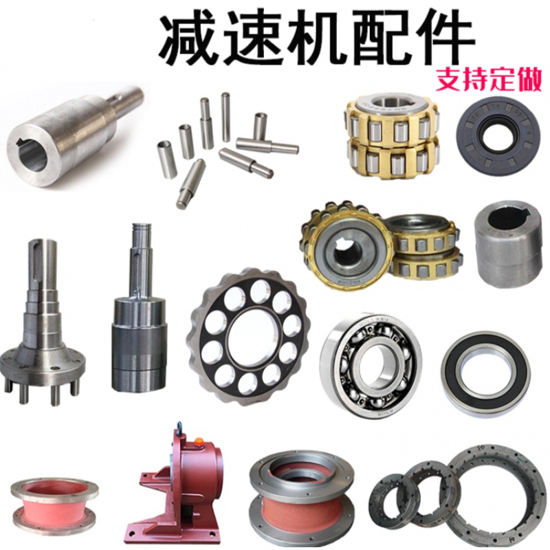 TURBOSUN定制擺線針輪減速機配件大全擺線輪輸入輸出軸偏心針銷套斜齒輪 承間隔環(huán)