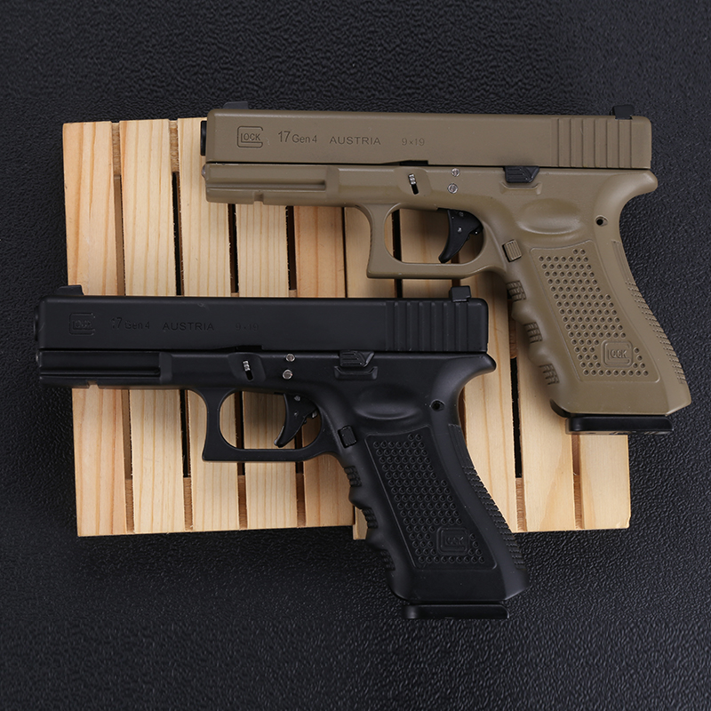 05合金军模格洛克抛壳金属模型枪d17全拆卸抛壳玩具不可发射 黑色1