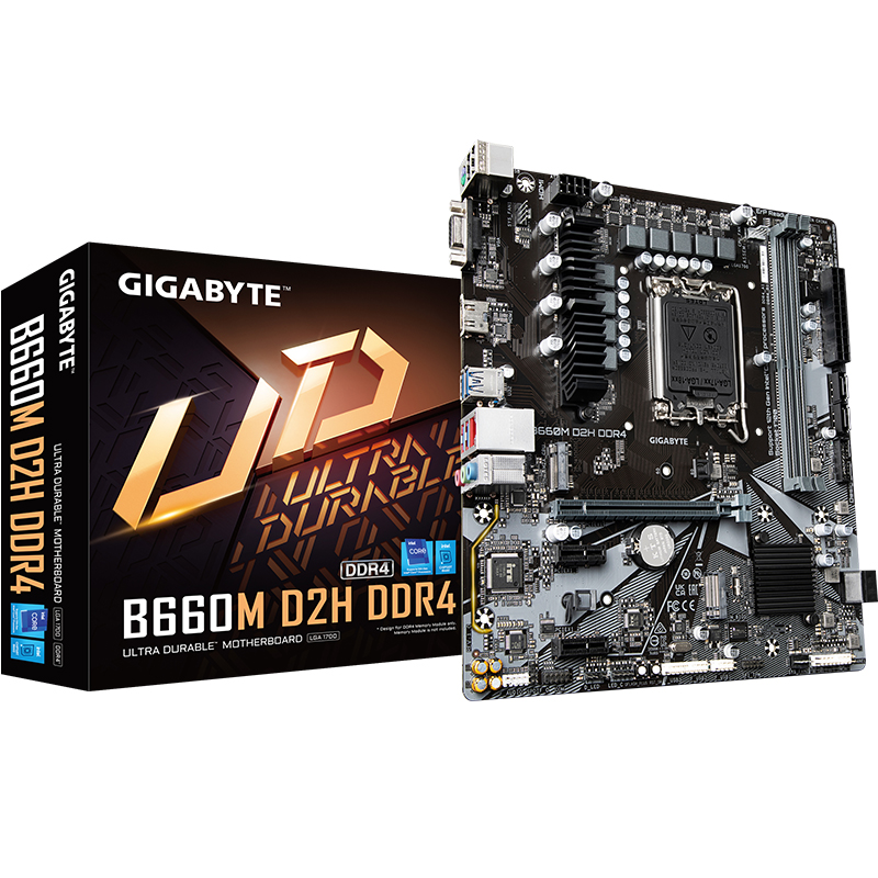 技嘉(gigabyte) b660m系列游戏主板ddr4/ddr5支持12代lga1700 cpu