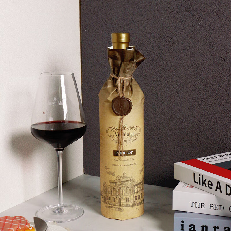 威玛泰（Via Matei）君封梅洛半甜红葡萄酒摩尔多瓦原瓶进口红酒750ml 君封梅洛*6