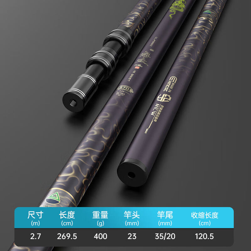 碳素抄网竿套装超轻超硬抄网全套超硬超轻巨物抄网杆套装捞鱼抄鱼 2