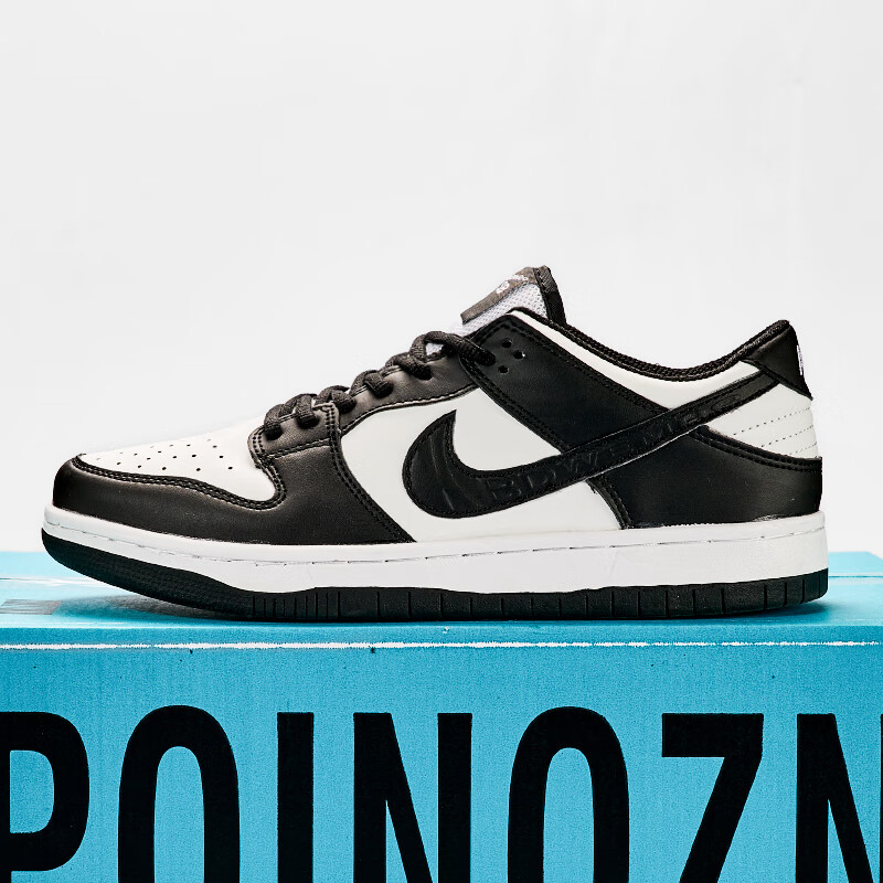 莆田鞋运动男鞋aj黑白熊猫dunk板鞋男空军学生休闲鞋男低帮女鞋 黑白