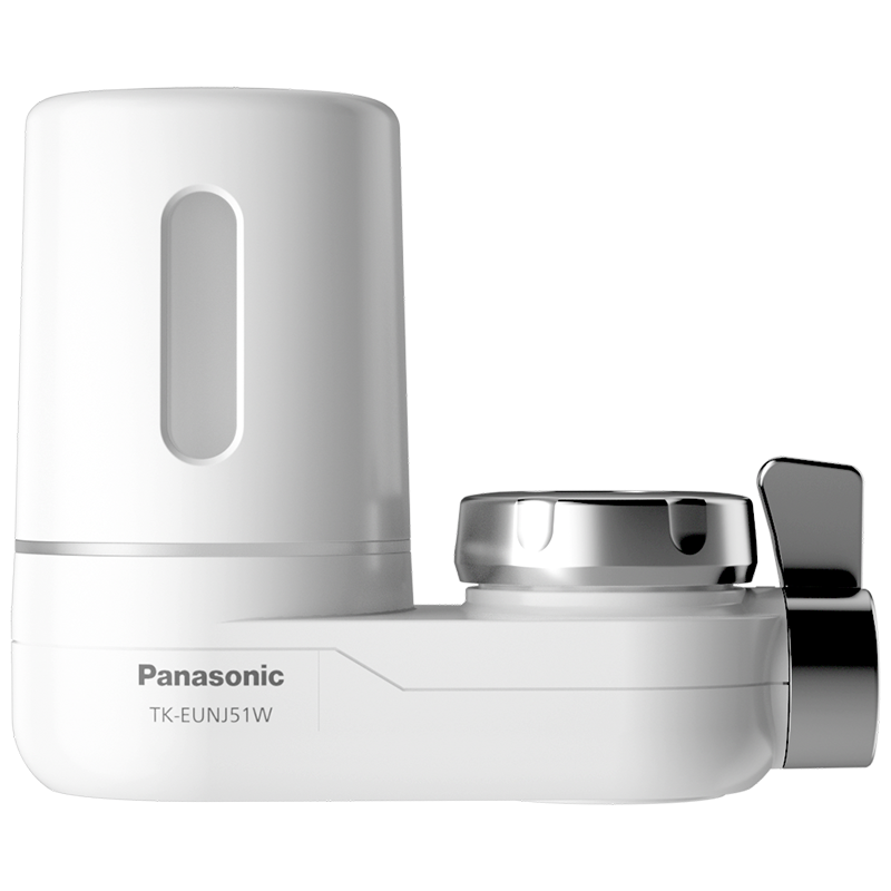 松下（Panasonic）龙头净水器 家用水龙头过滤器 自来水过滤器 厨房自来水过滤器 TK-EUNJ51W 一机三芯