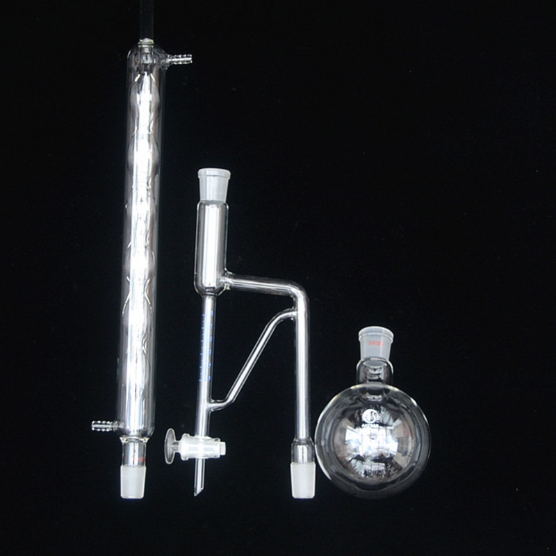 挥发油提取测定器装置 500ml轻油重油四氟提取器5ml密度小于大于1