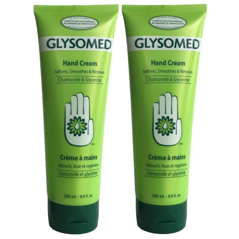 现货加拿大glysomed德国洋甘菊护手霜滋润保湿补水50ml/250ml 两大支