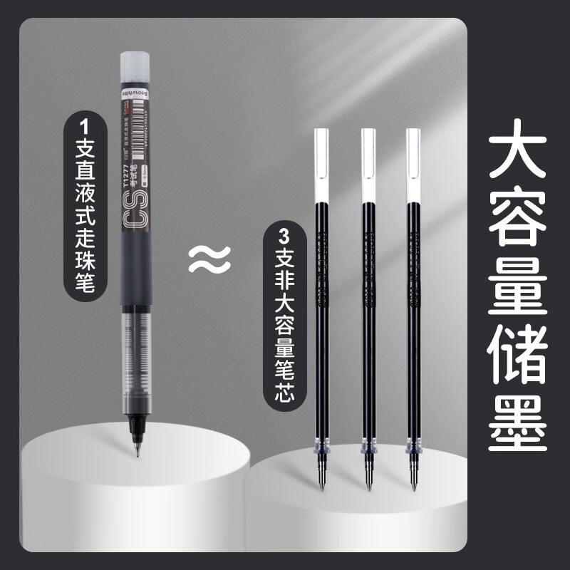 白雪CS直液笔0.5mm中性笔 T1277评测结果好吗？使用体验！