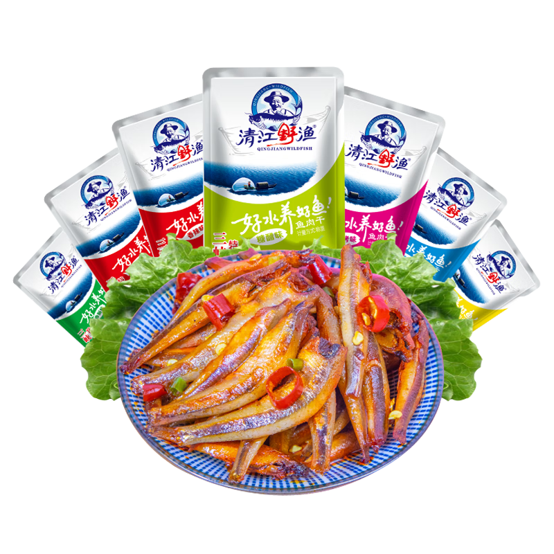 �彭Ұ�棨QINGJIANGWILDFISH������ɺ�����Ͽ�ز������������500gҹ����ʳ����ʳƷ С���С�4ζ��װ����+����500g37.9Ԫ