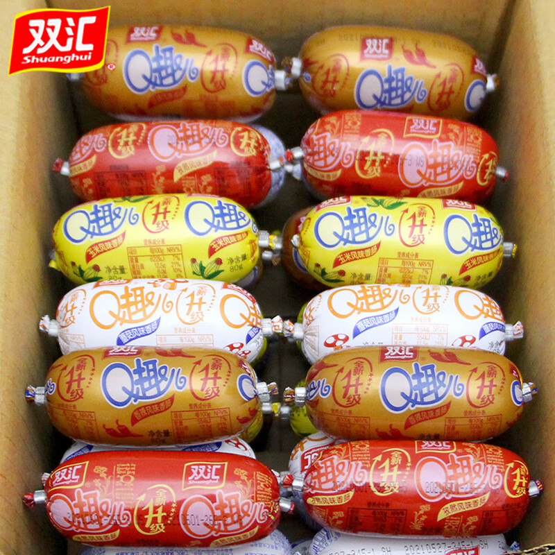 双汇(shuanghui) q趣香肠火腿肠玉米孜然香辣蘑菇风口味休闲零食 蘑菇