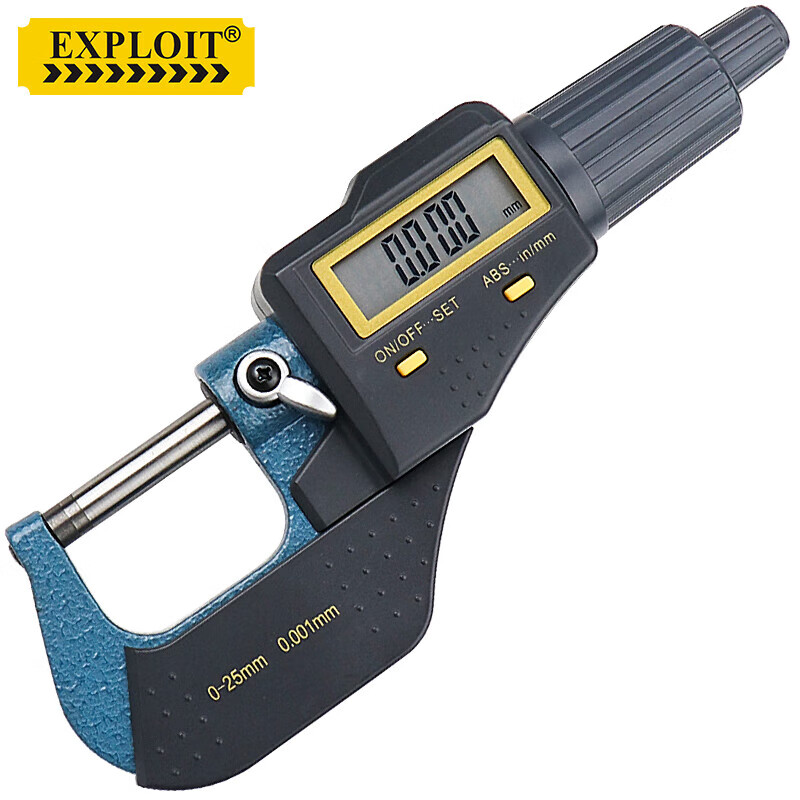 开拓(exploit)千分尺螺旋测微器高精度数显分厘卡 0-25mm数显千分尺