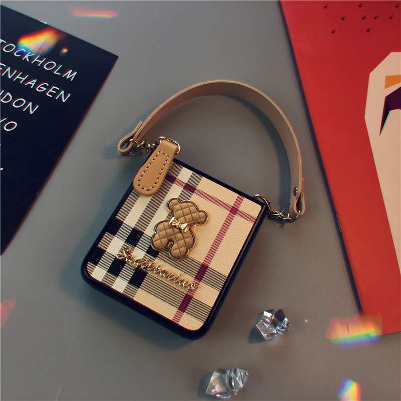 杰视奇(justry) 华为pocket 2手机壳宝盒仿包卡通女挂绳p50pocket系列