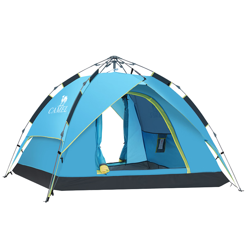 骆驼户外液压帐篷加厚3-4双人全自动野餐防雨露营装备 A1S3NA111 蓝色 238.95元